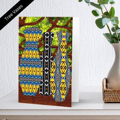 Tree Vases Greeting Card