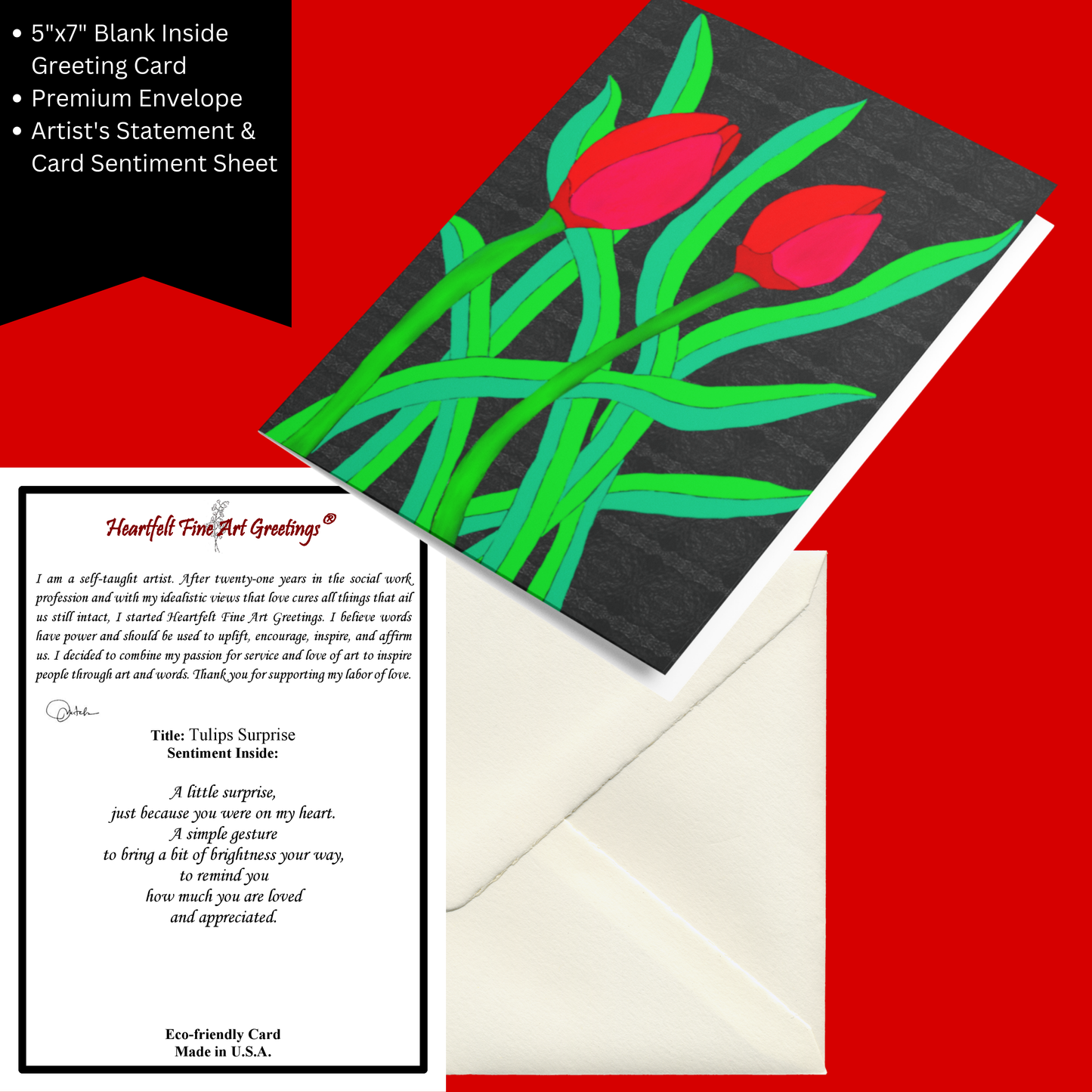 Card Title: Tulips Surprise
