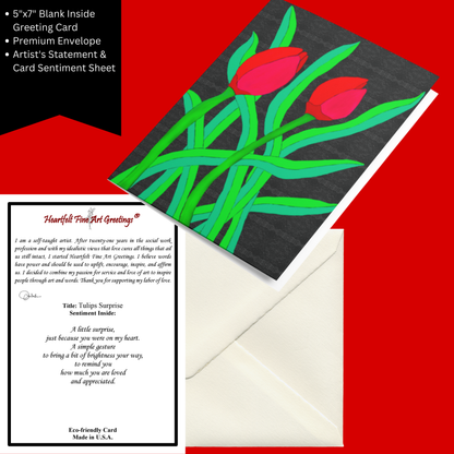 Card Title: Tulips Surprise