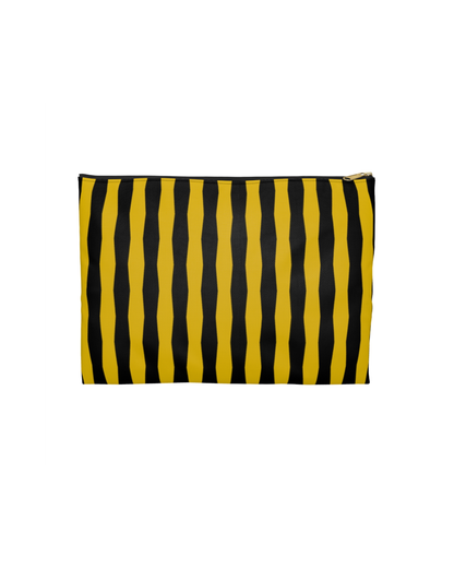 Zebra Bold Stripes Flat Pouch
