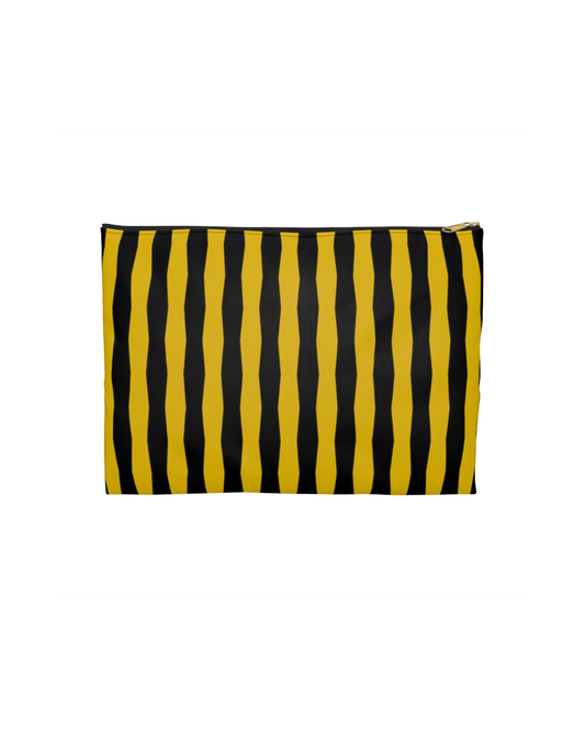 Zebra Bold Stripes Flat Pouch