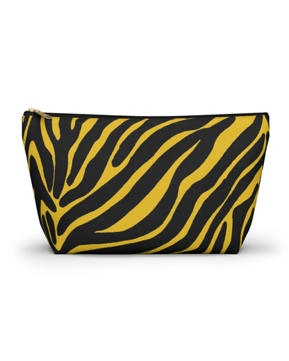 Zebra Inspired T-Bottom Pouch
